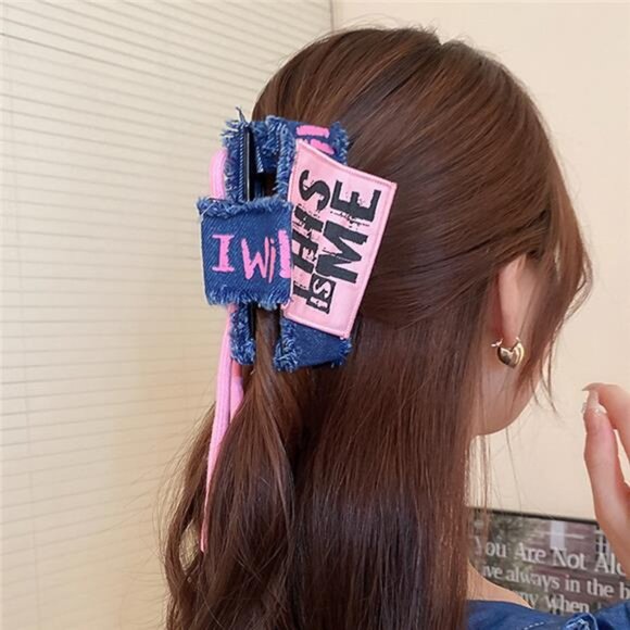 Acrylic Braided Rope Hair Claw Clip - Picture 6 of 12